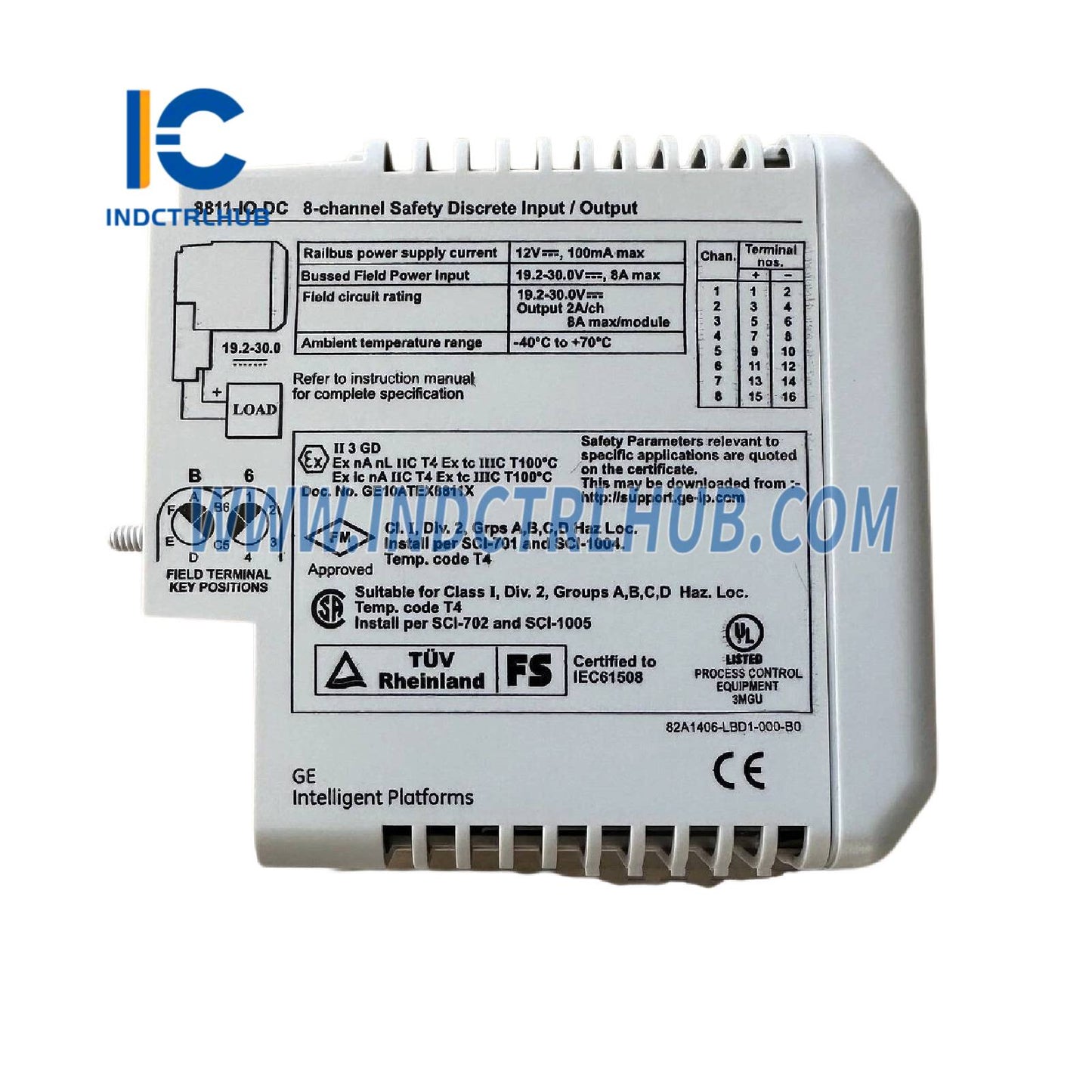 Emerson 8811-IO-DC PAC8000 8-channel Safety Digital Input