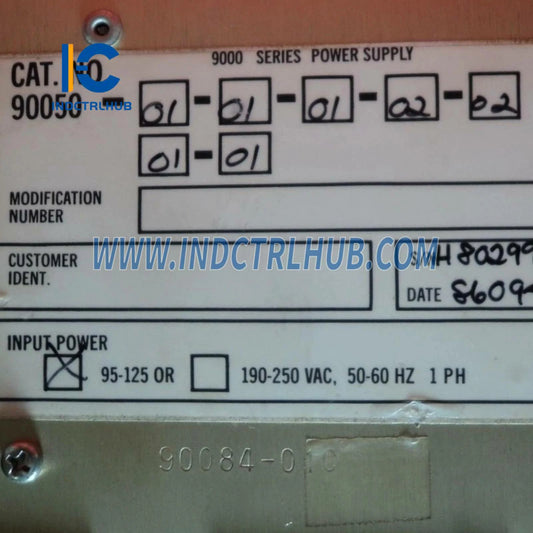 Authentic Nameplate and Serial Number for Bently Nevada 90050 01 01 01 02 02 01 01 Factory Original Label