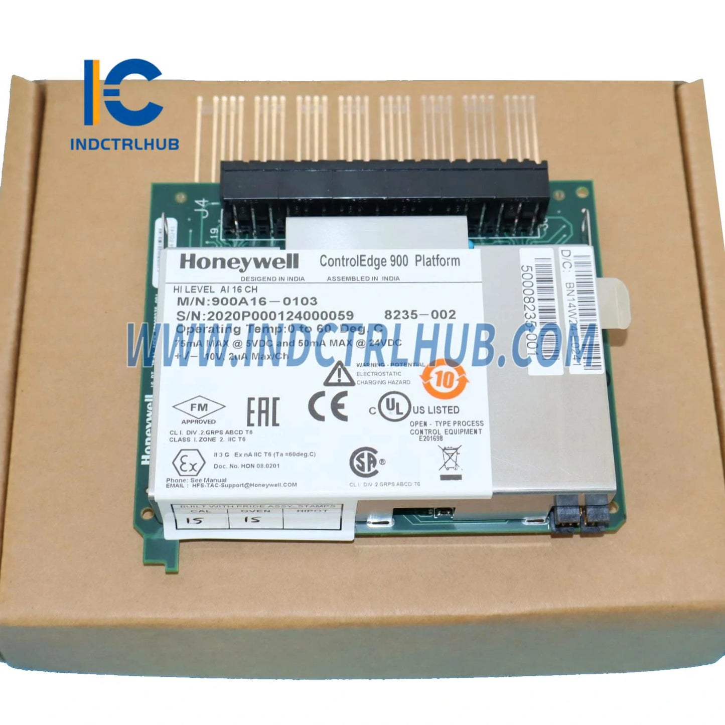 وحدة إدخال تماثلية عالية المستوى Honeywell 900A16-0103، 16 قناة