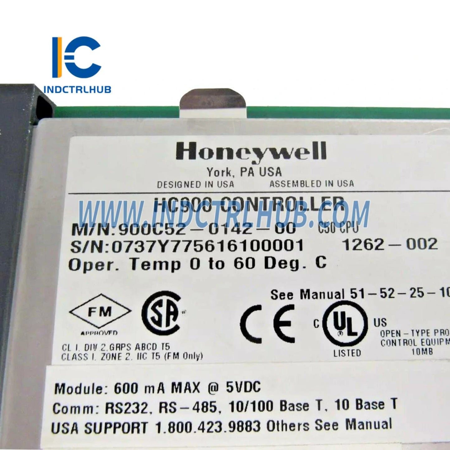 Honeywell 900C52-0142-00 ControlEdge HC900 C50 CPU модул