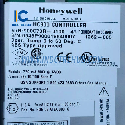 Module de scanner E/S redondant Honeywell 900C73R-0100-43
