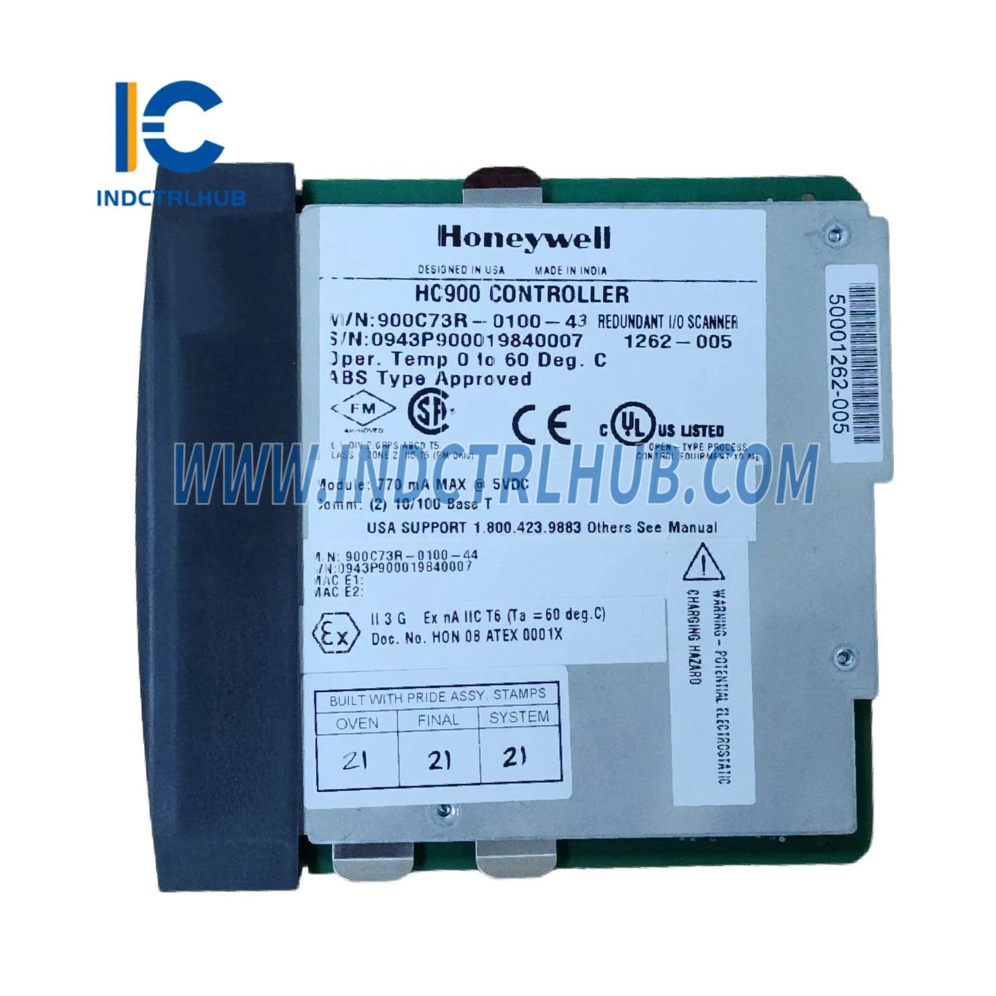 Module de scanner E/S redondant Honeywell 900C73R-0100-43