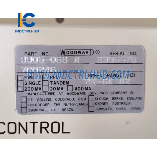 Woodward 9905-068 2301A Control de Compartición de Carga y Velocidad