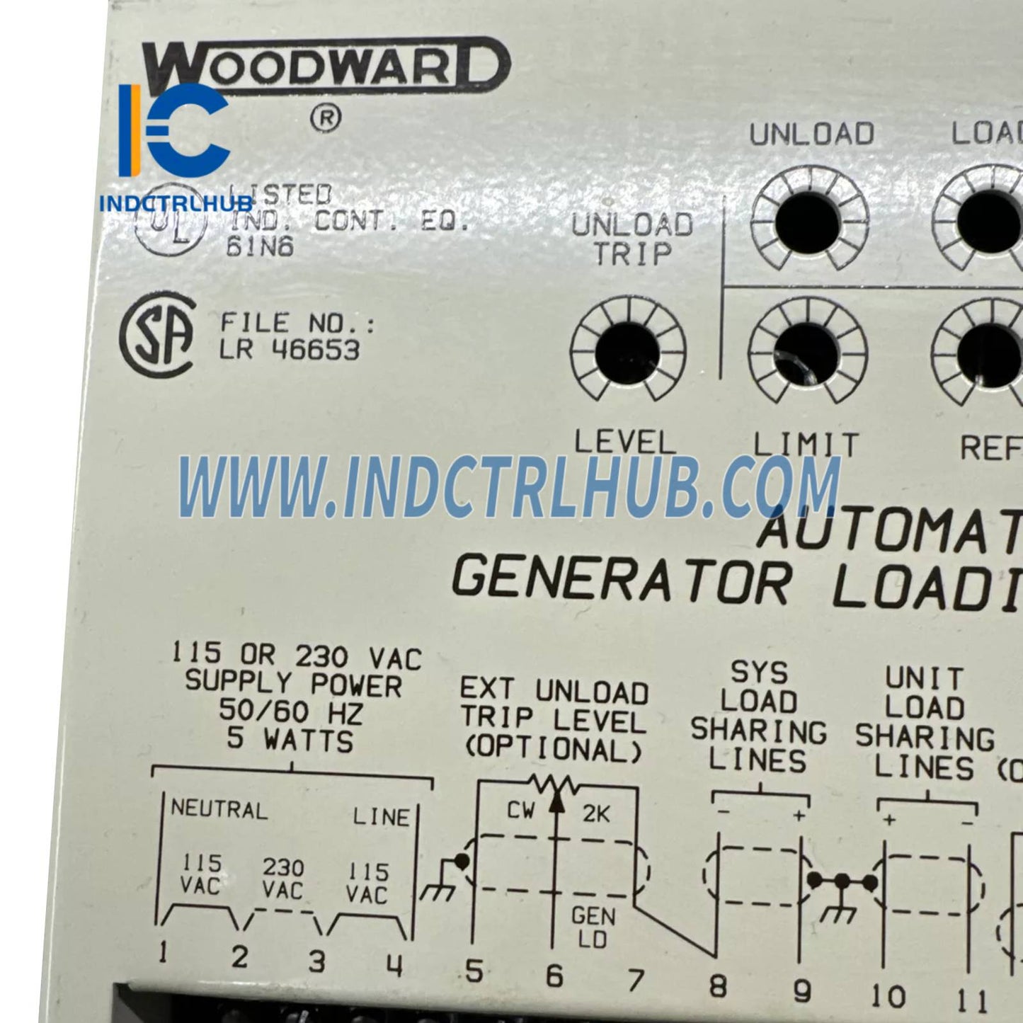 Woodward 9905-096 AGLC Automatic Generator Loading Control