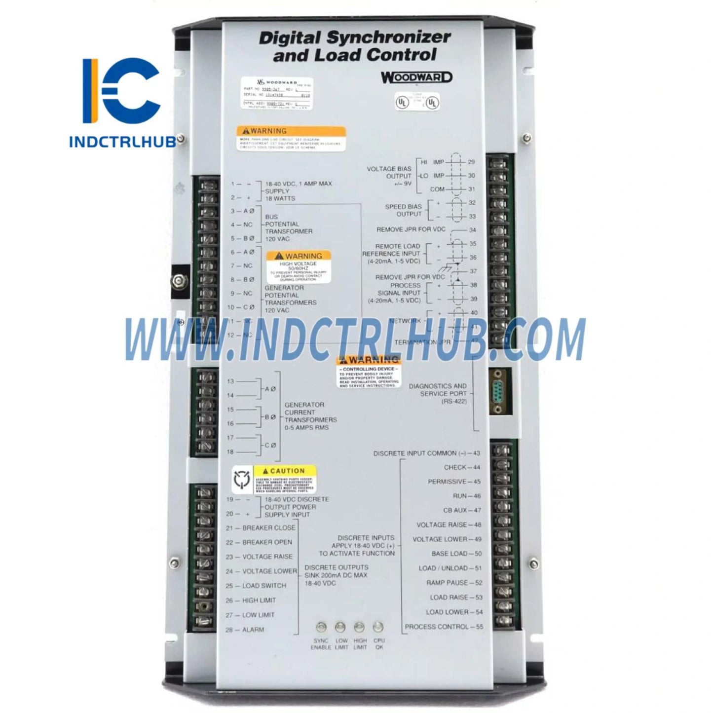 Woodward 9905-367 Digitalni sinhronizator i kontrola opterećenja (DSLC)