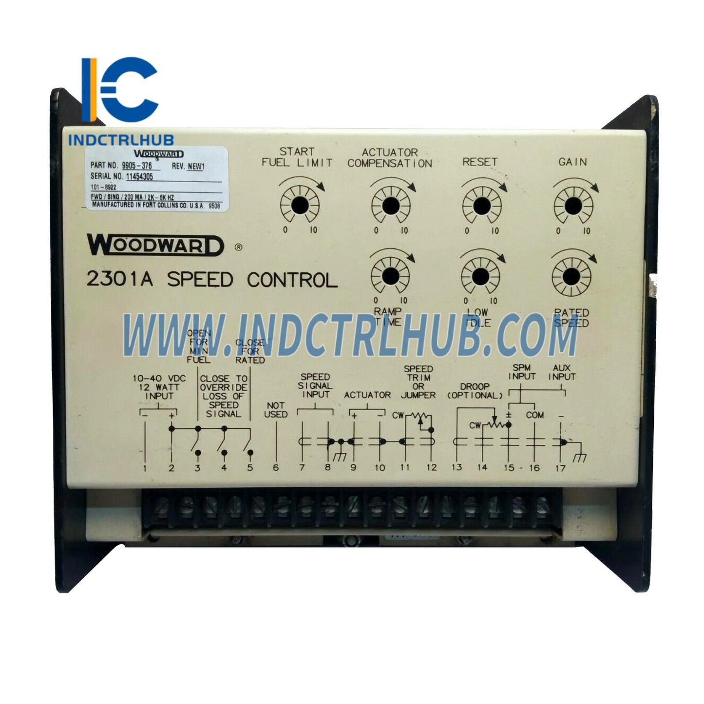 Woodward 9905-376 2301A Lastverteilung und Drehzahlregelung