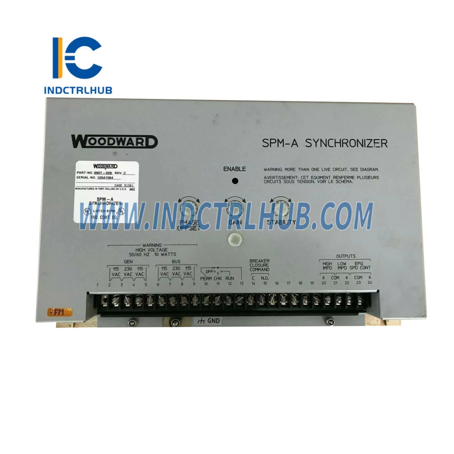 Woodward 9907-028 REV C SPM-A Synchronizer