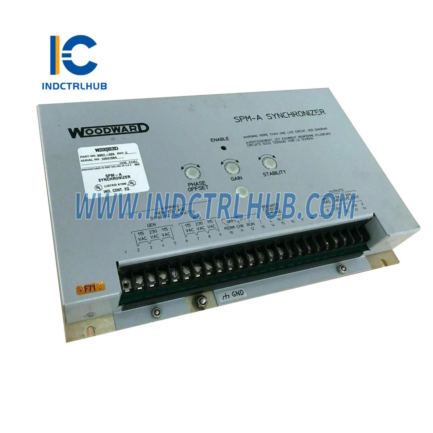 Woodward 9907-028 REV C SPM-A Synchronizer