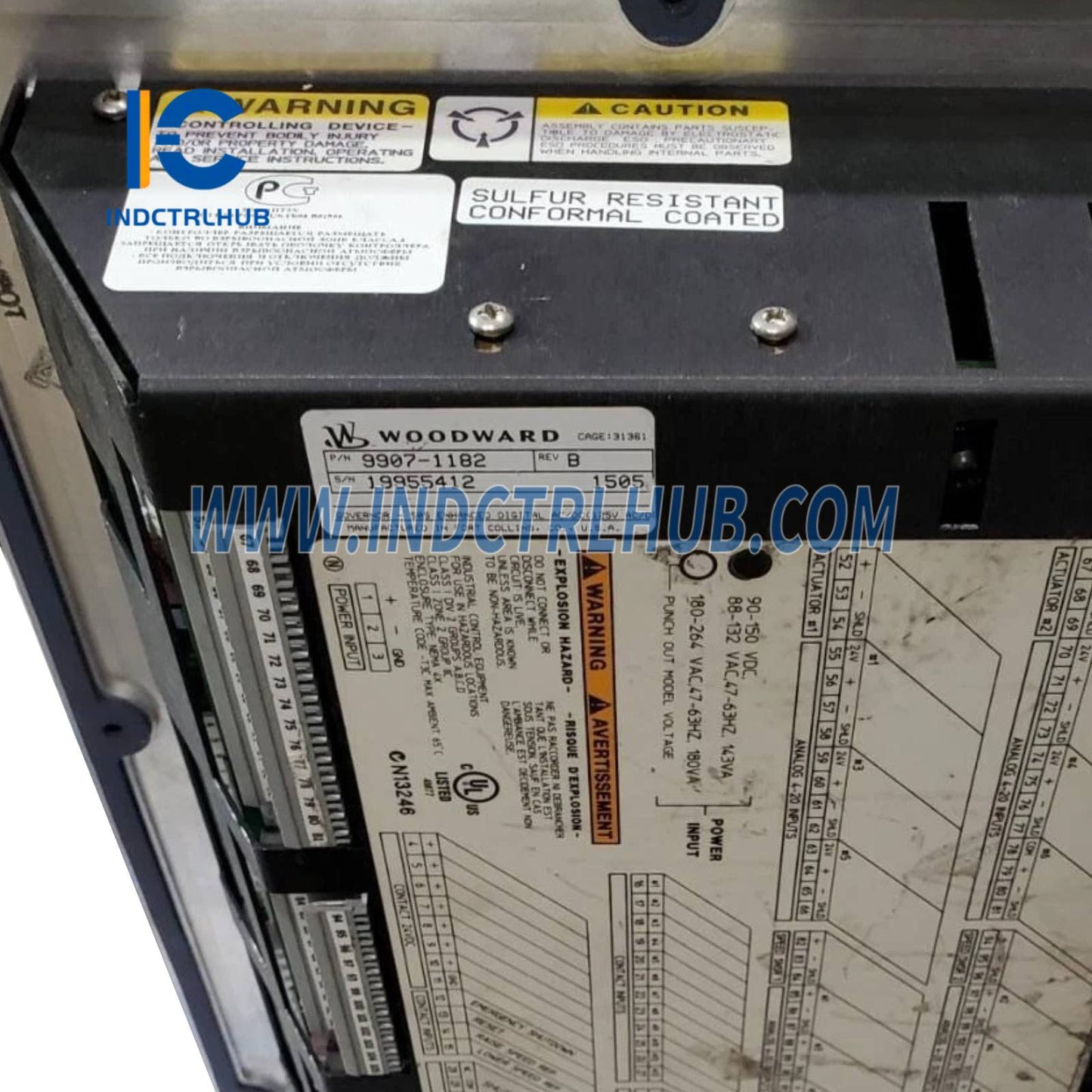 Woodward 9907-1182 REV B EasyGen-3200-5 Genset Control