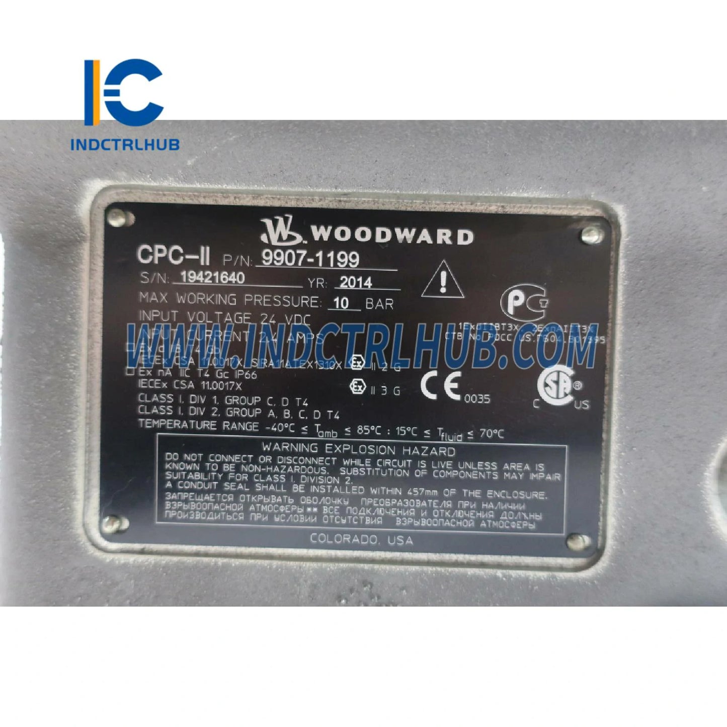 Woodward 9907-1199 Current-to-Pressure Converter