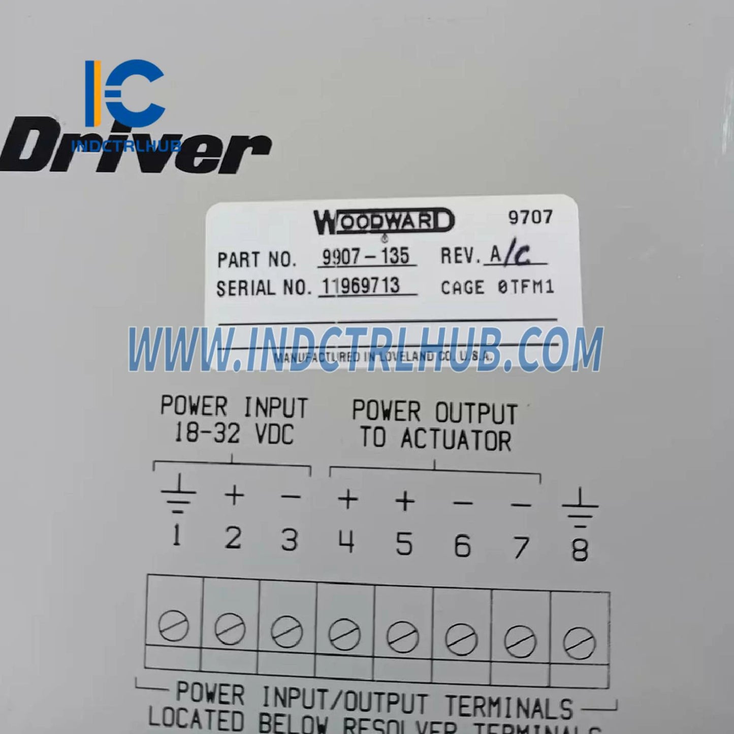Модуль драйвера Woodward 9907-135 GS3/LQ