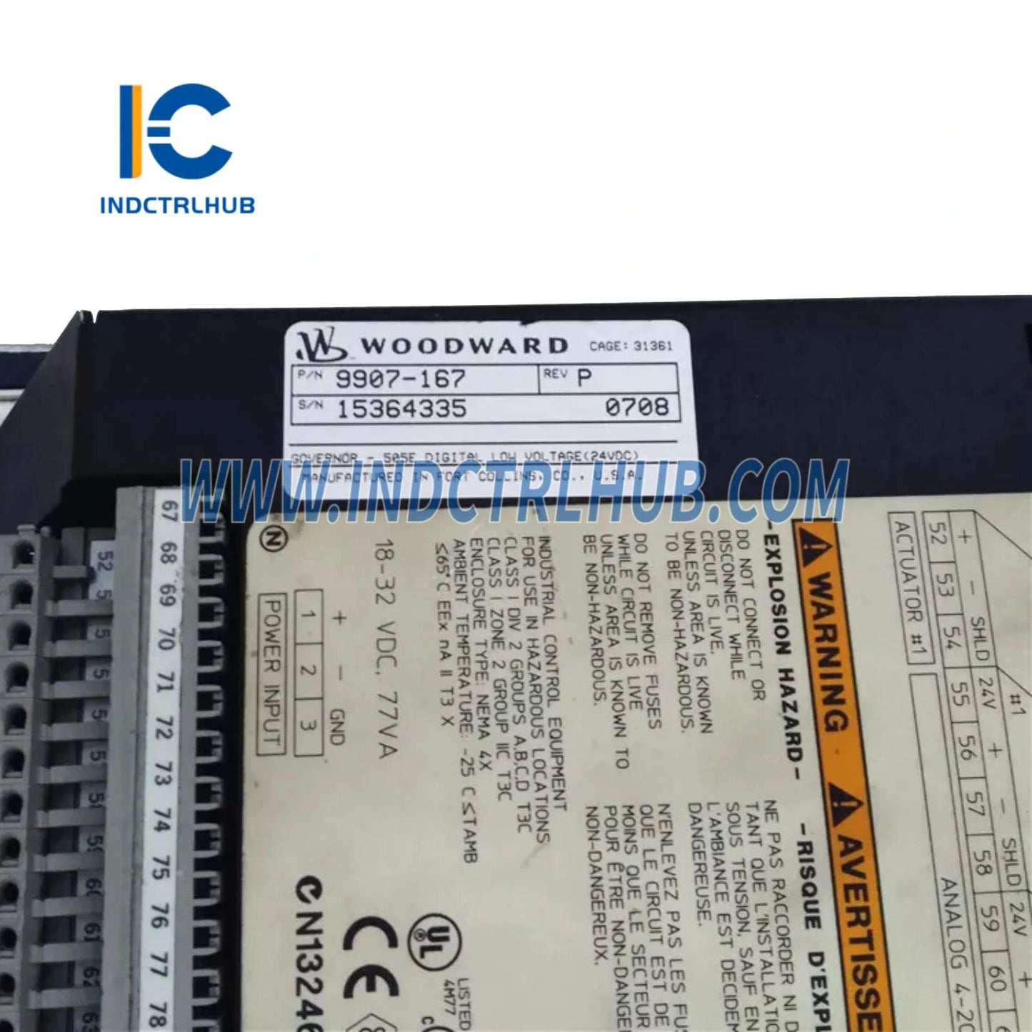 Woodward 9907-167 505E Digitaler Regler