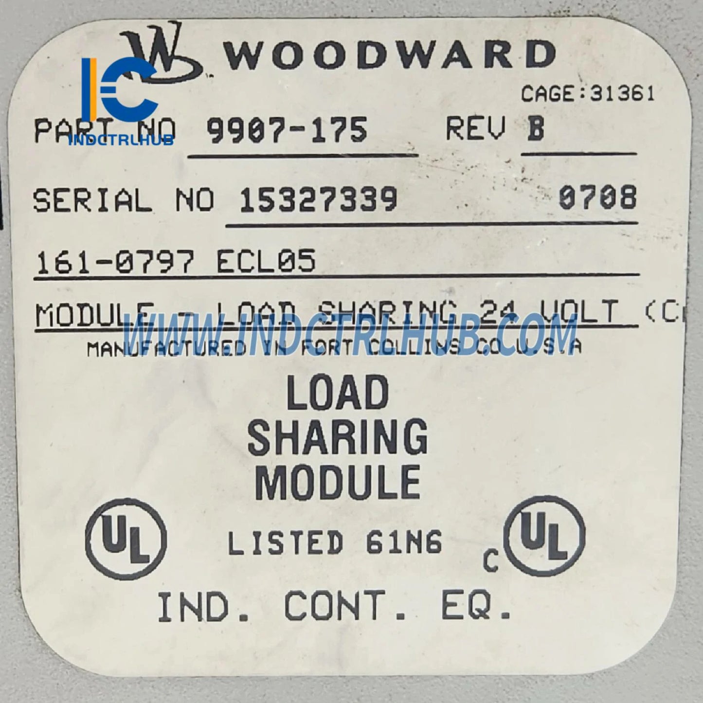 Woodward 9907-175 2301D-ST Digital Load Sharing
