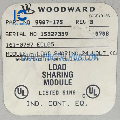 Woodward 9907-175 2301D-ST Digital Load Sharing