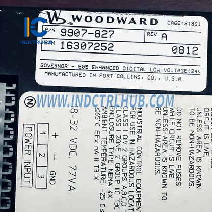 نظام حماية زيادة السرعة Woodward 9907-827 ProTech 203