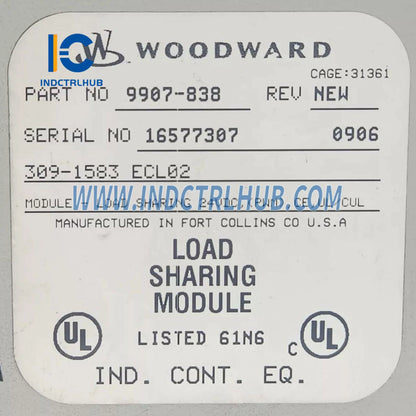 Woodward 9907-838 Lasdelingmodule