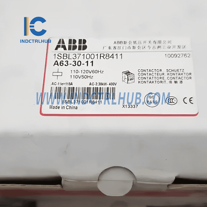 1SBL371001R8411 | ABB A63-30-11 110V 50Hz / 110-120V 60Hz Contactor