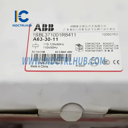 1SBL371001R8411 | ABB A63-30-11 110V 50Hz / 110-120V 60Hz Contactor