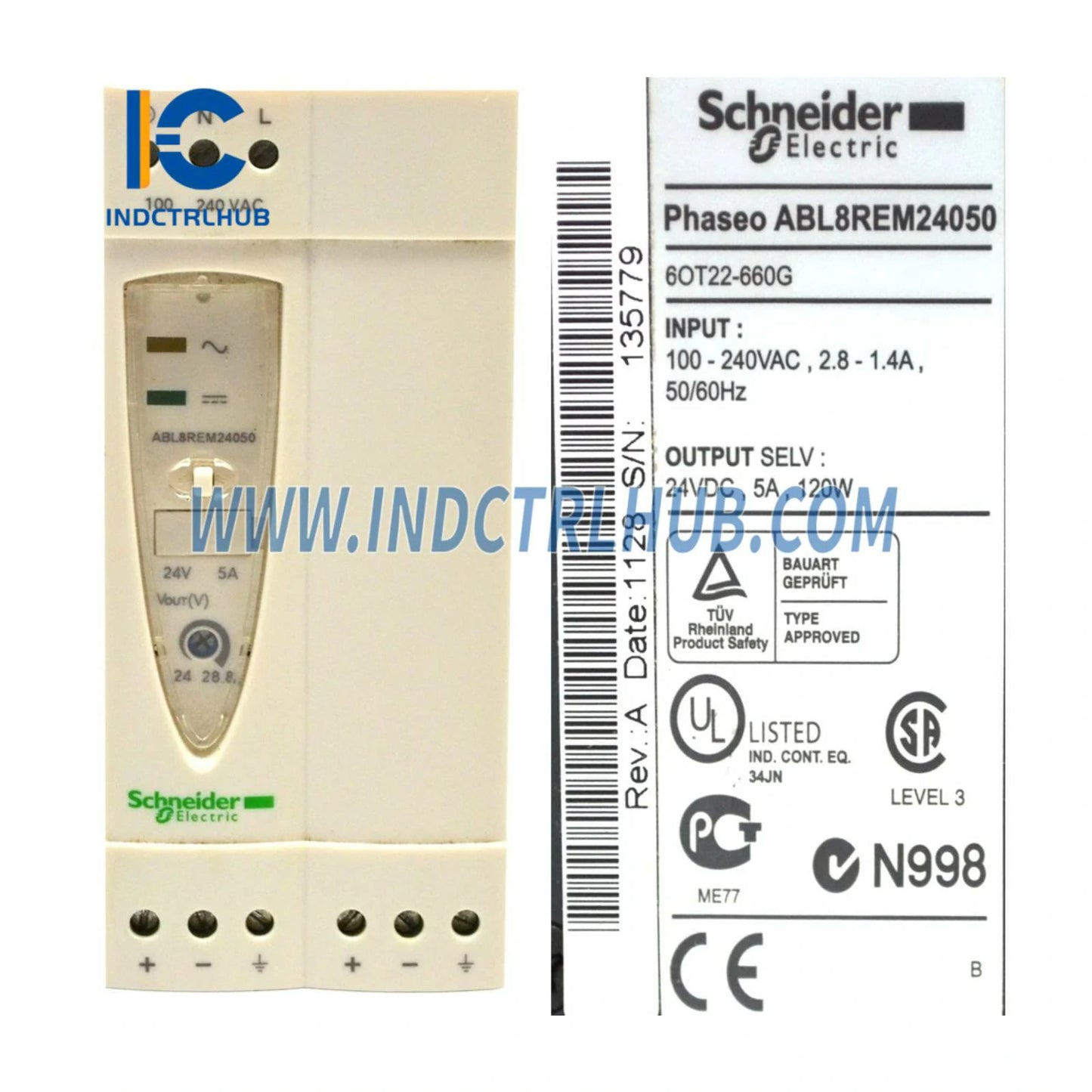 Schneider ABL8REM24050 Modicon Power Supply