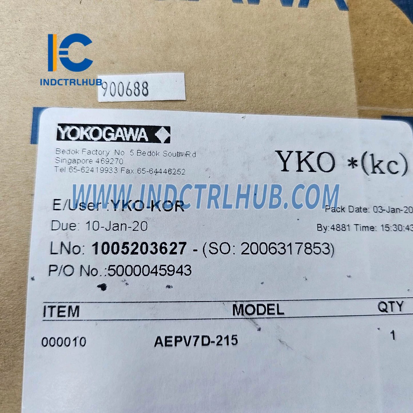 Yokogawa AEPV7D-215 Stromversorgungs-Bus-Einheit