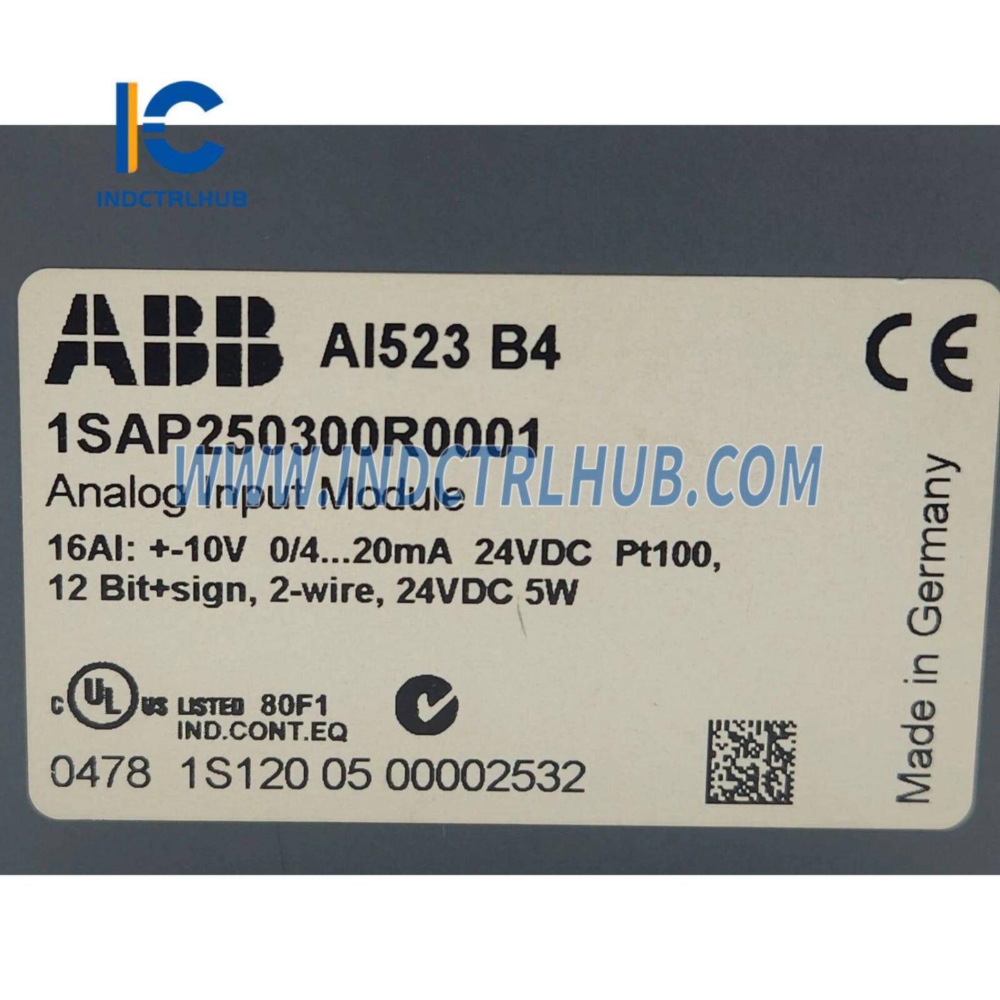 1SAP250300R0001 | ABB AI523 Analog input module