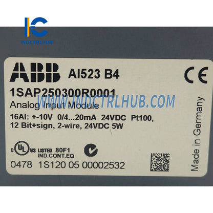 1SAP250300R0001 | ABB AI523 Analog input module