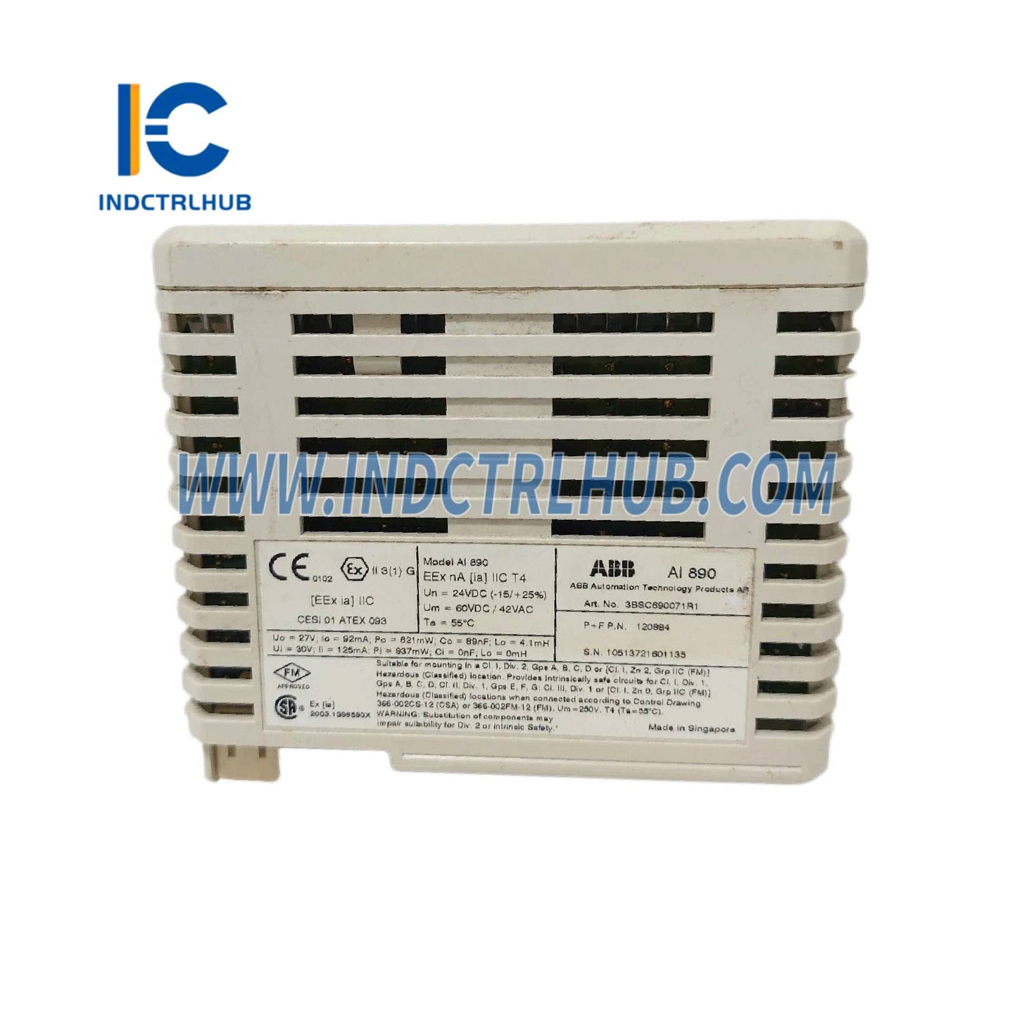 3BSC690071R1 | ABB AI890 Analog Input IS 8 ch