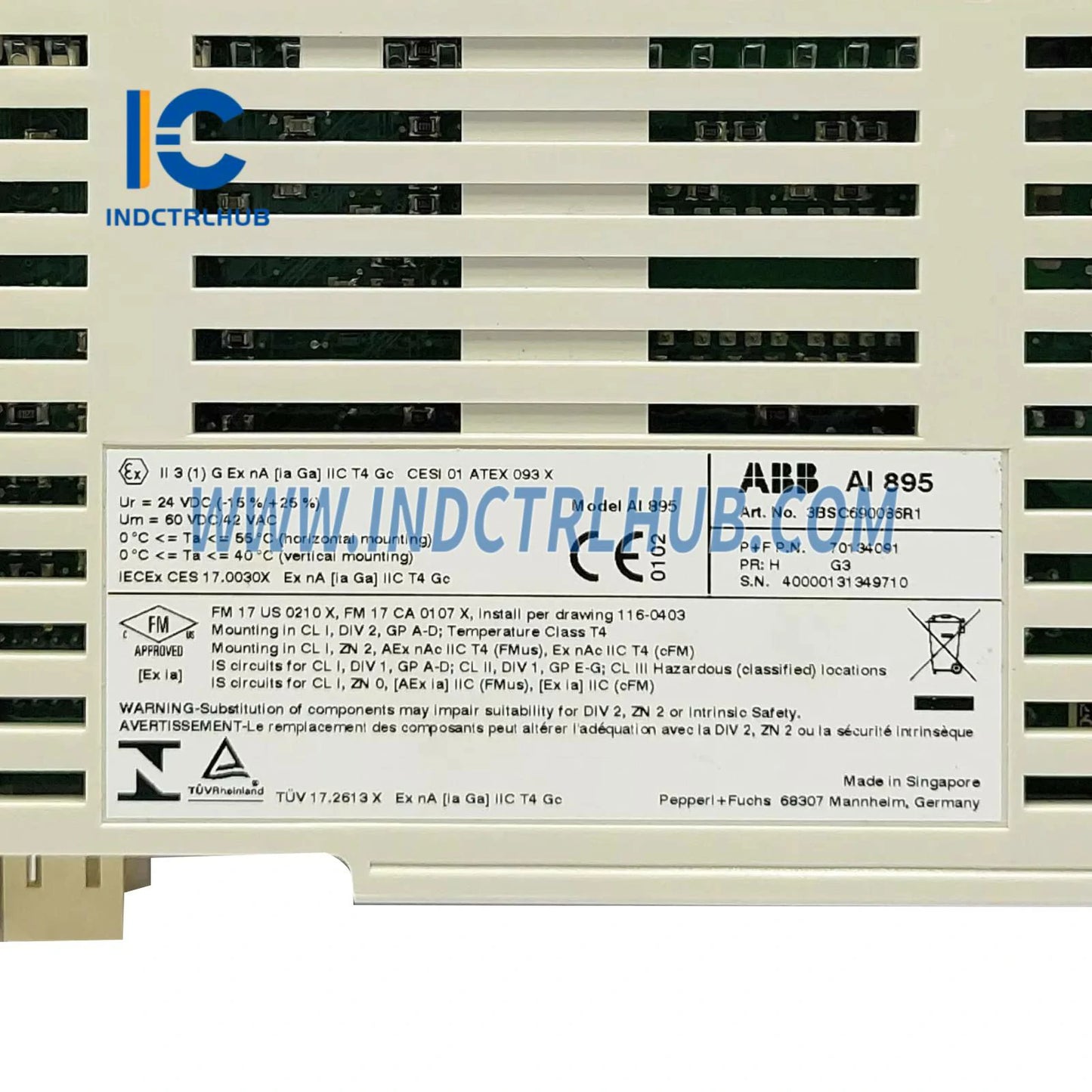 3BSC690086R1 | ABB AI895 Analog Kirish IS HART 8 kanalli