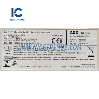 3BSC690086R1 | ABB AI895 Analog Kirish IS HART 8 kanalli