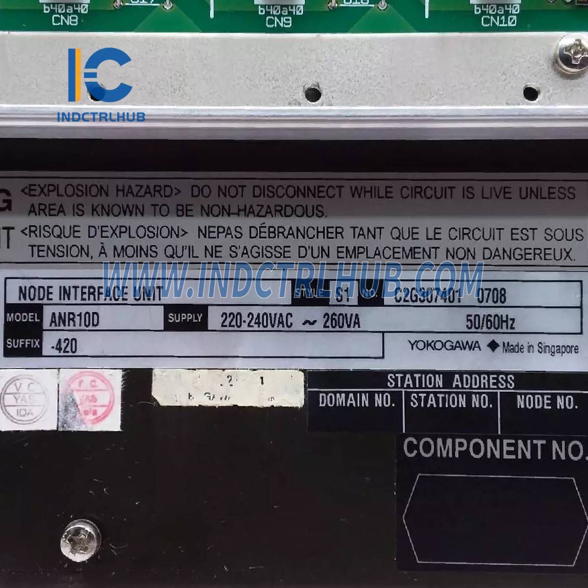Yokogawa ANR10D-420 S1 Node Unit for Dual-Redundant ER Bus
