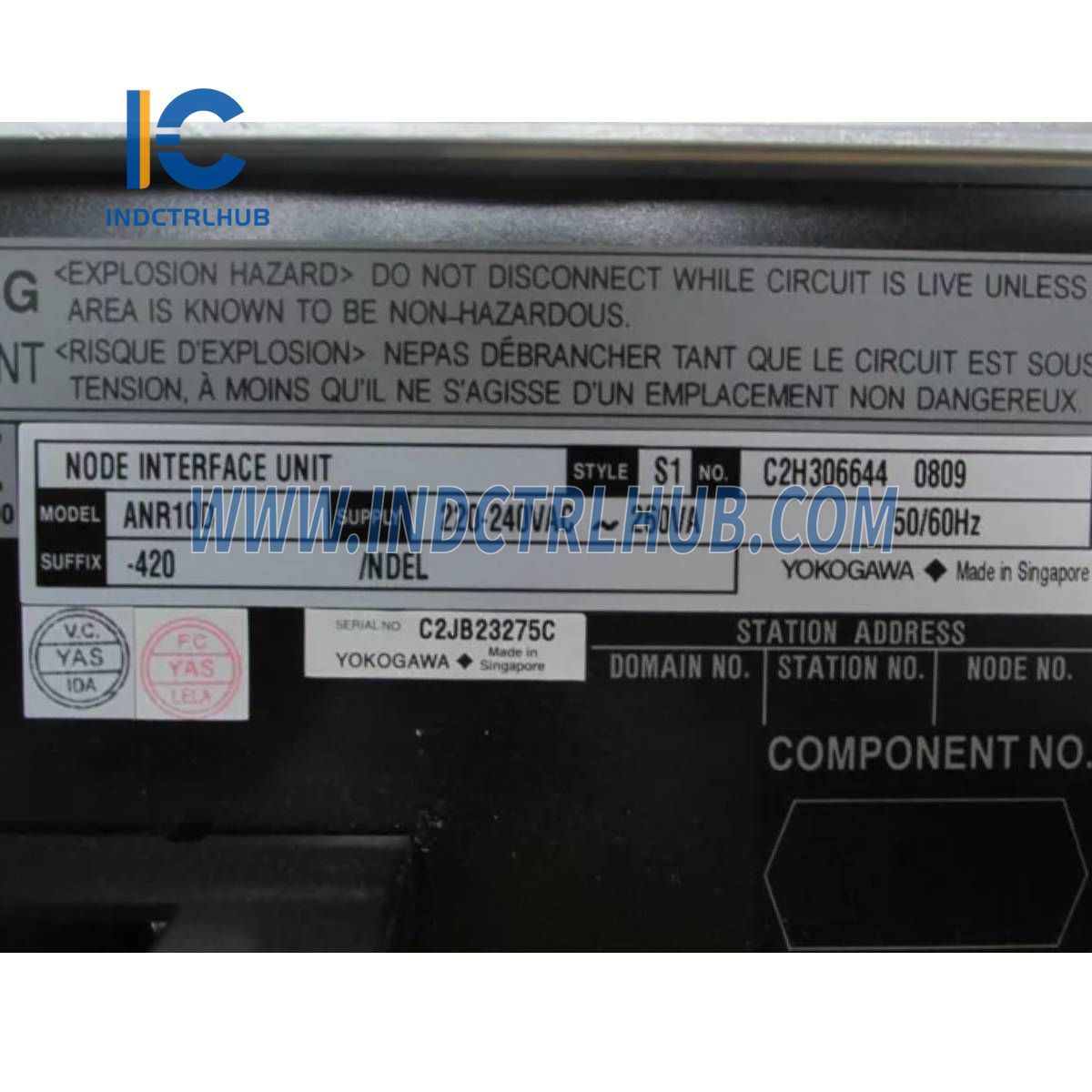 Yokogawa ANR10D-420/ATDOC/NDEL Node Unit for Dual-Redundant ER Bus