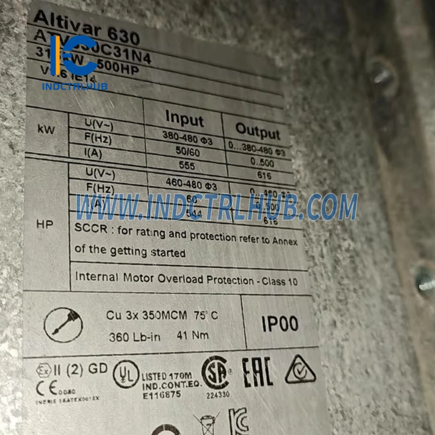 Schneider ATV630C31N4 o'zgaruvchan tezlikli drayv