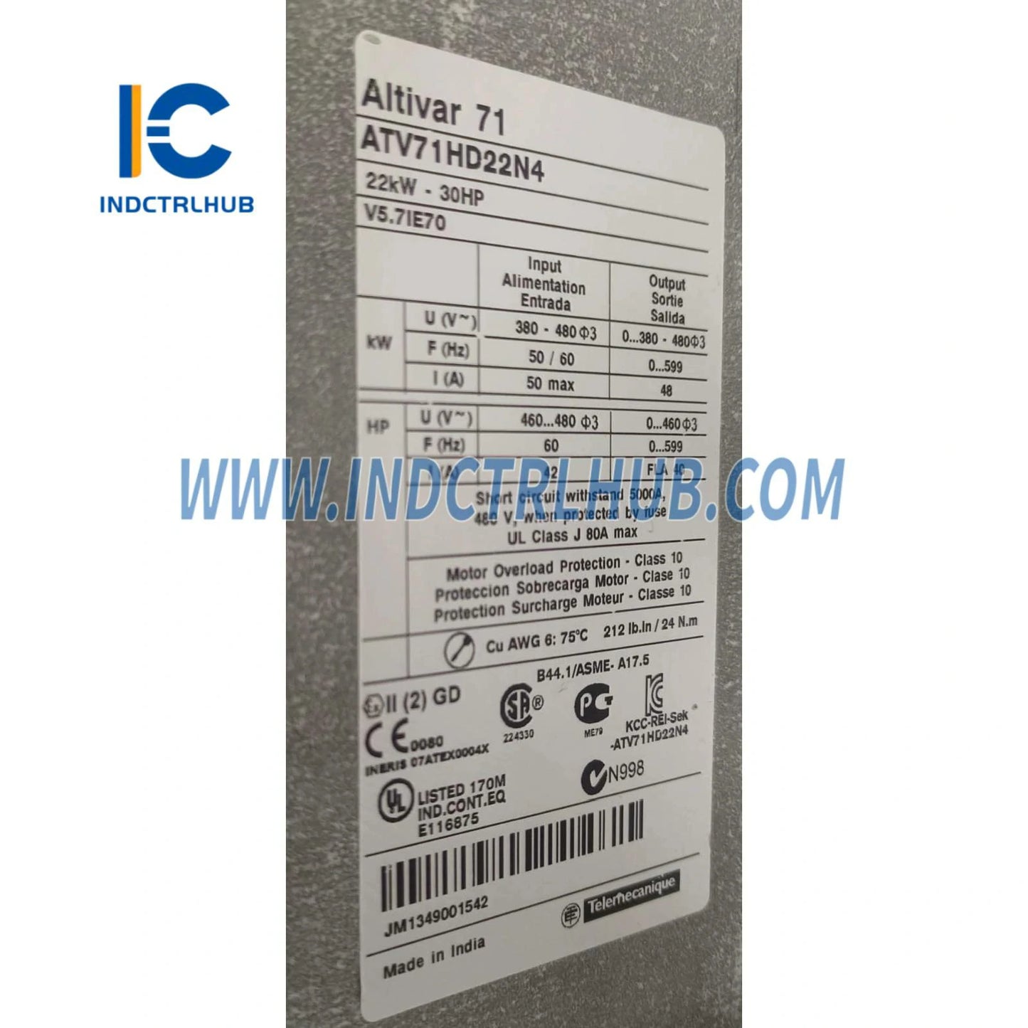 محرك متغير السرعة شنييدر ATV71HD22N4 ATV71