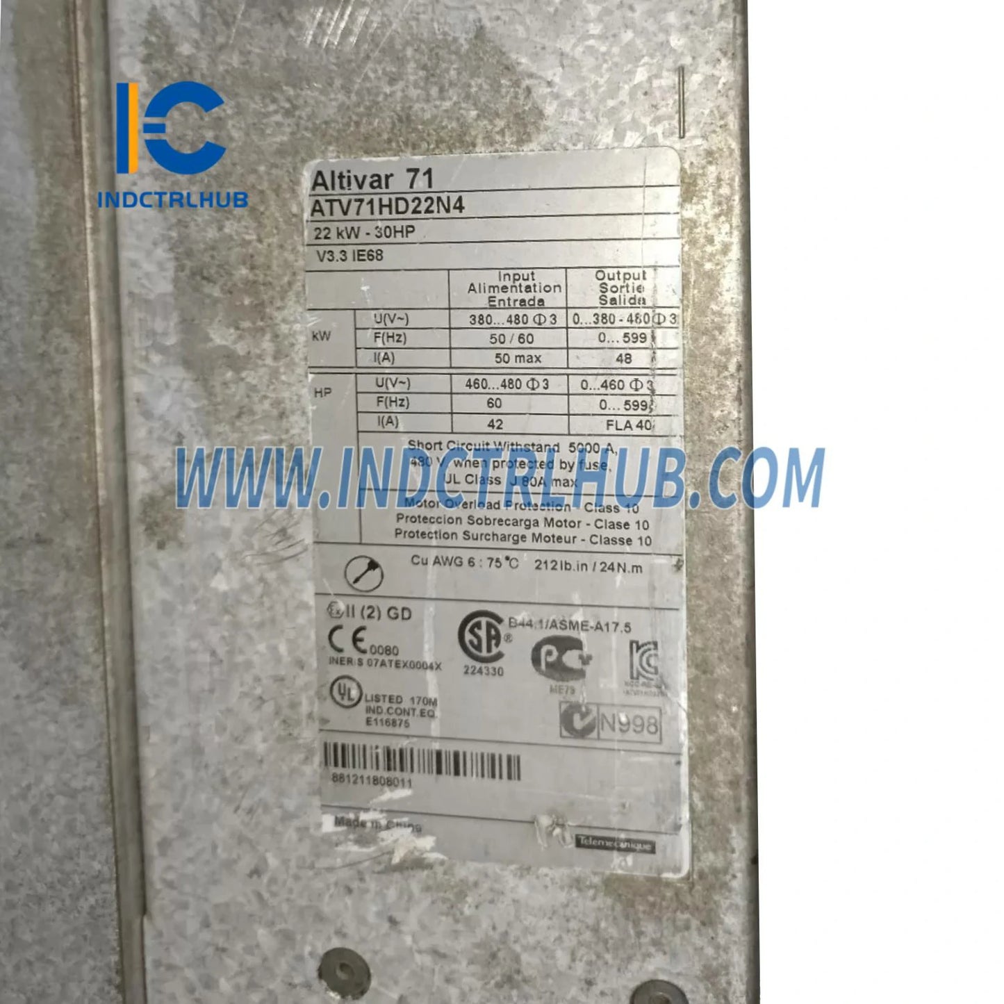 محرك متغير السرعة شنييدر ATV71HD22N4 ATV71