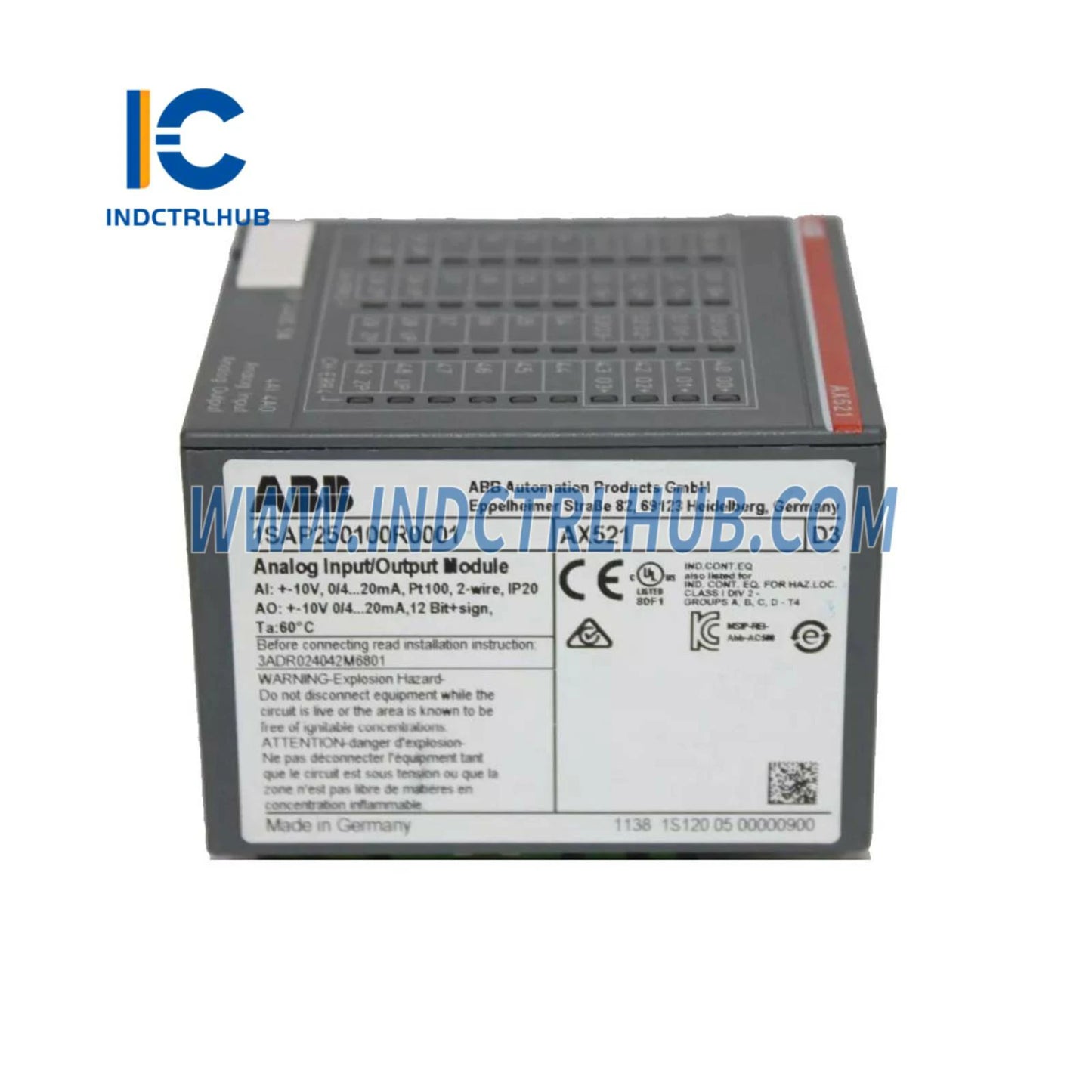 1SAP250100R0001 | ABB AX521 Analog kirish/chiqish moduli