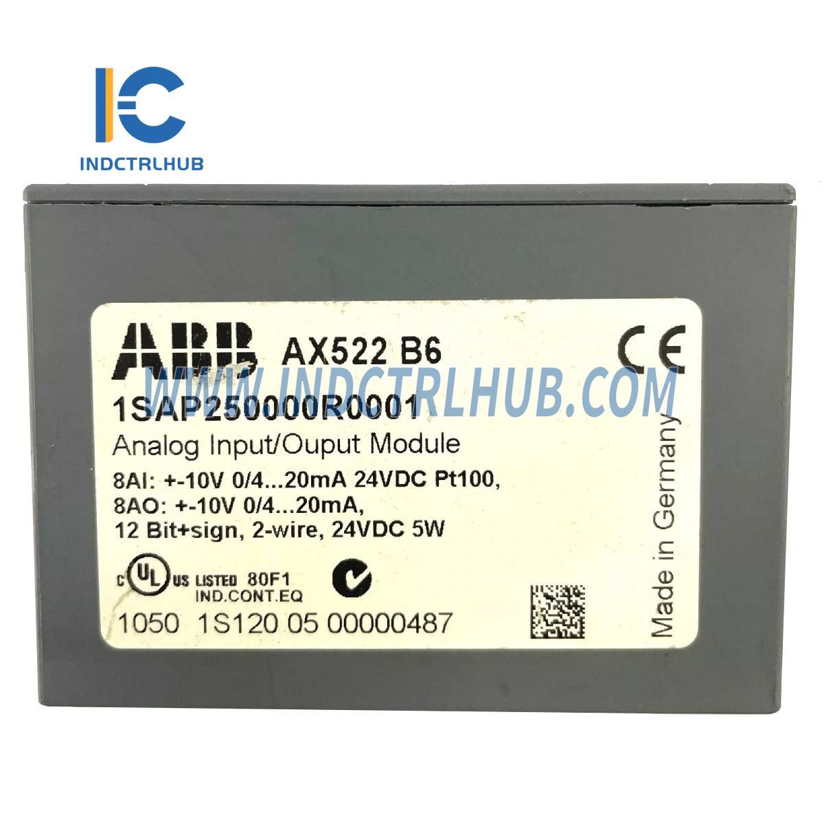 1SAP250000R0001 | ABB AX522 Analog Input/Output Module