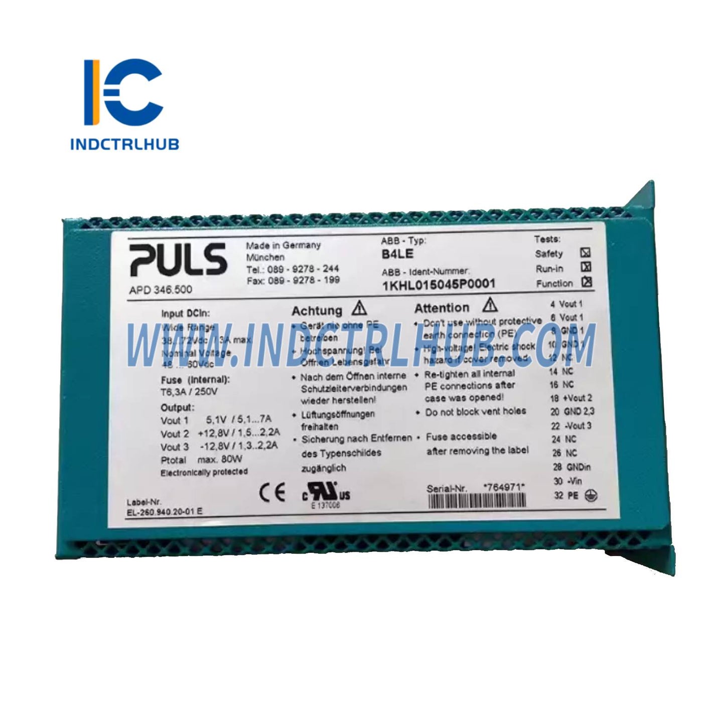 1KHL015045P0001 | ABB B4LE DC Contactor