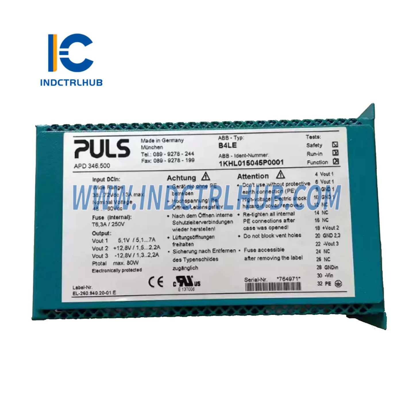 1KHL015045P0001 | Contactor DC ABB B4LE