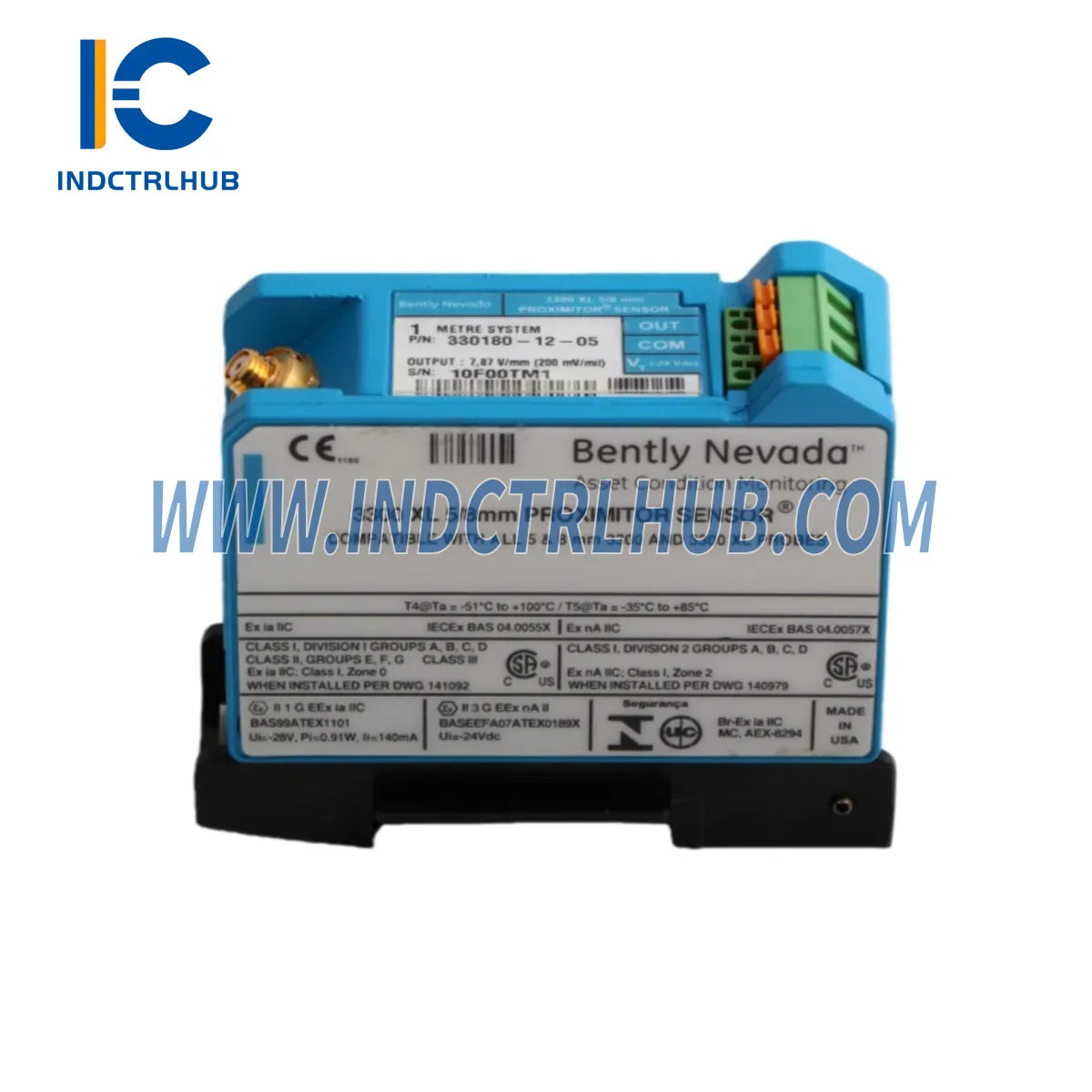 מודול חיישן פרוקסימיטור מחוספס Bently Nevada 330180-12-CN לסביבות קשות