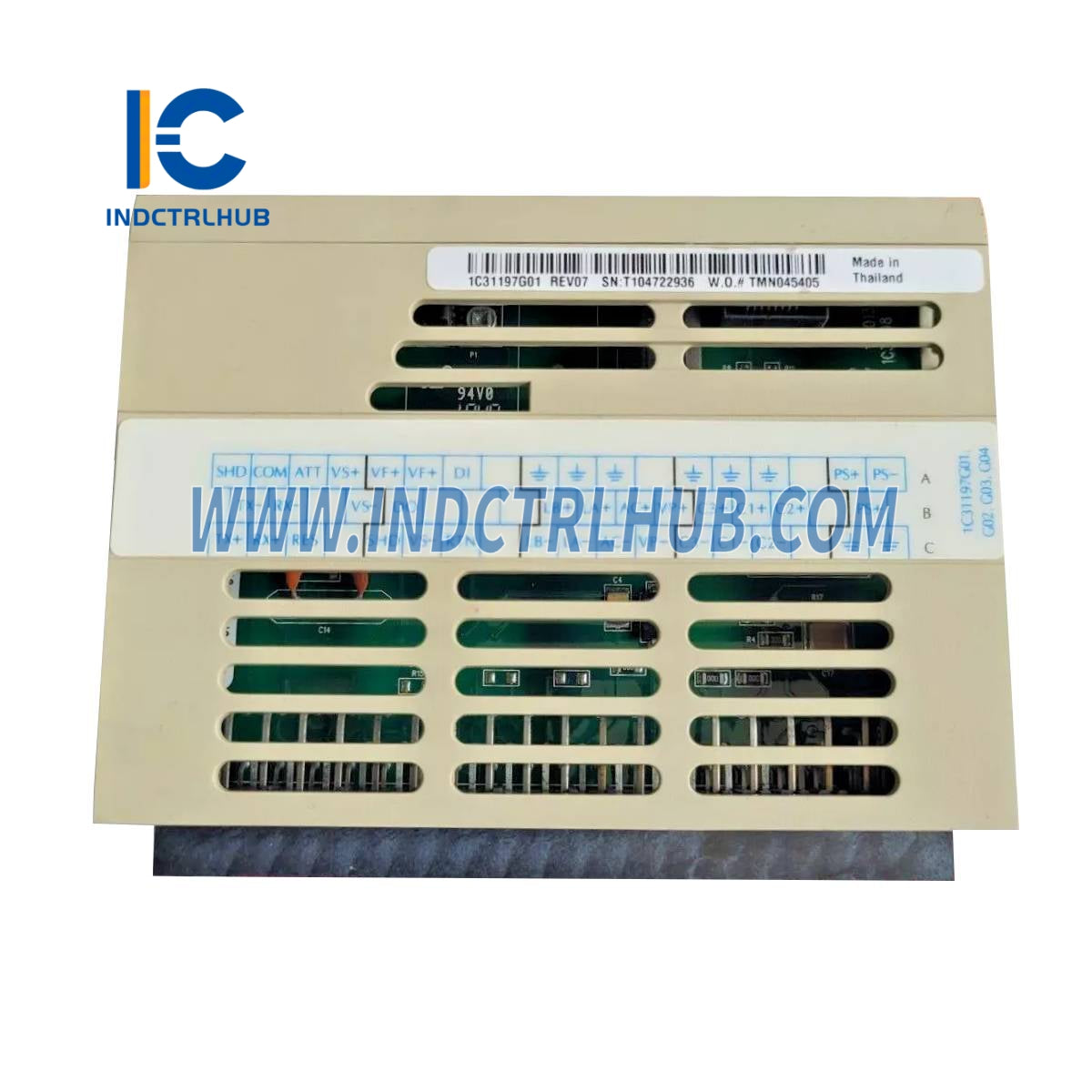 Emerson C31197G01 Ovation Local I/O Module Base