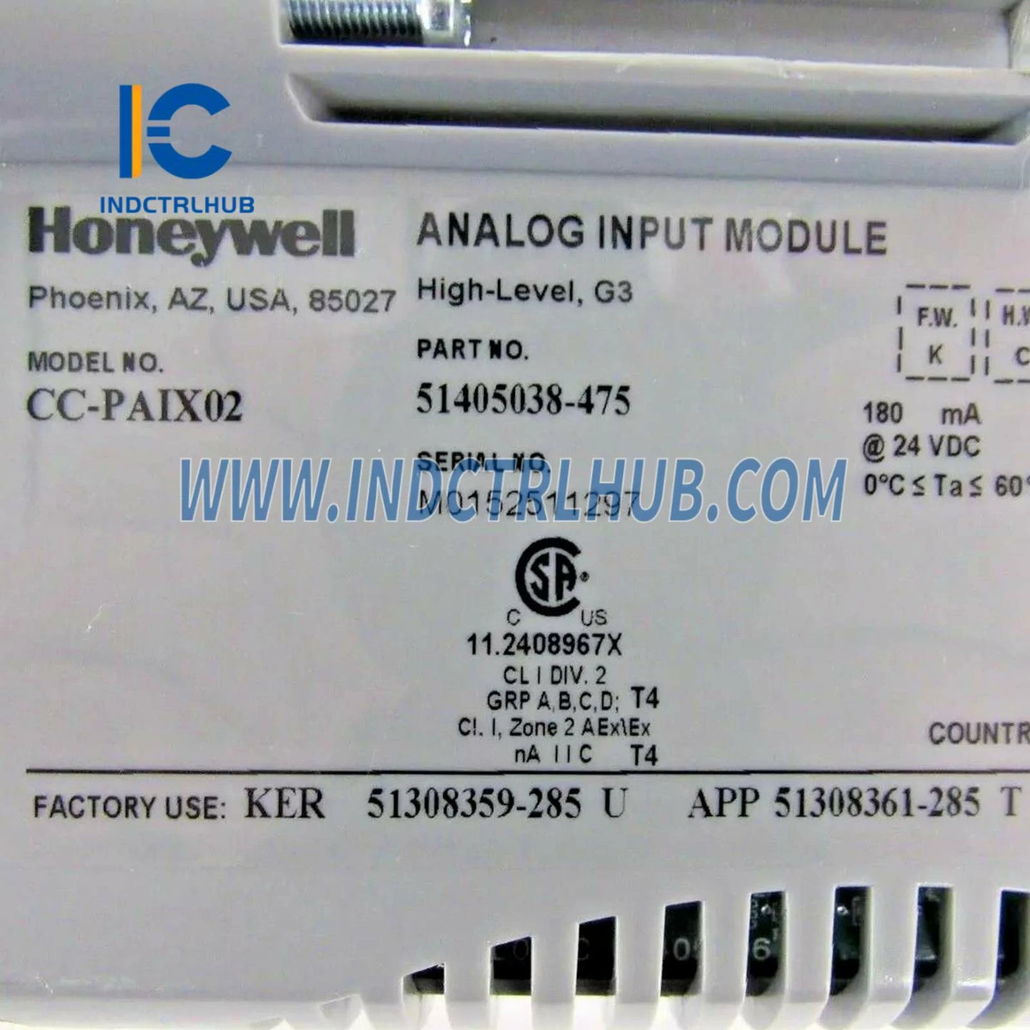 وحدة الإدخال التناظرية عالية المستوى Honeywell CC-PAIX02