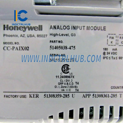 وحدة الإدخال التناظرية عالية المستوى Honeywell CC-PAIX02