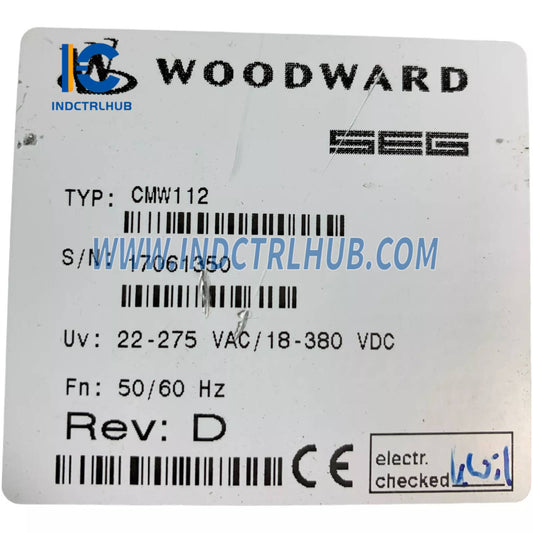 Woodward CMW112 Current Monitoring Relay