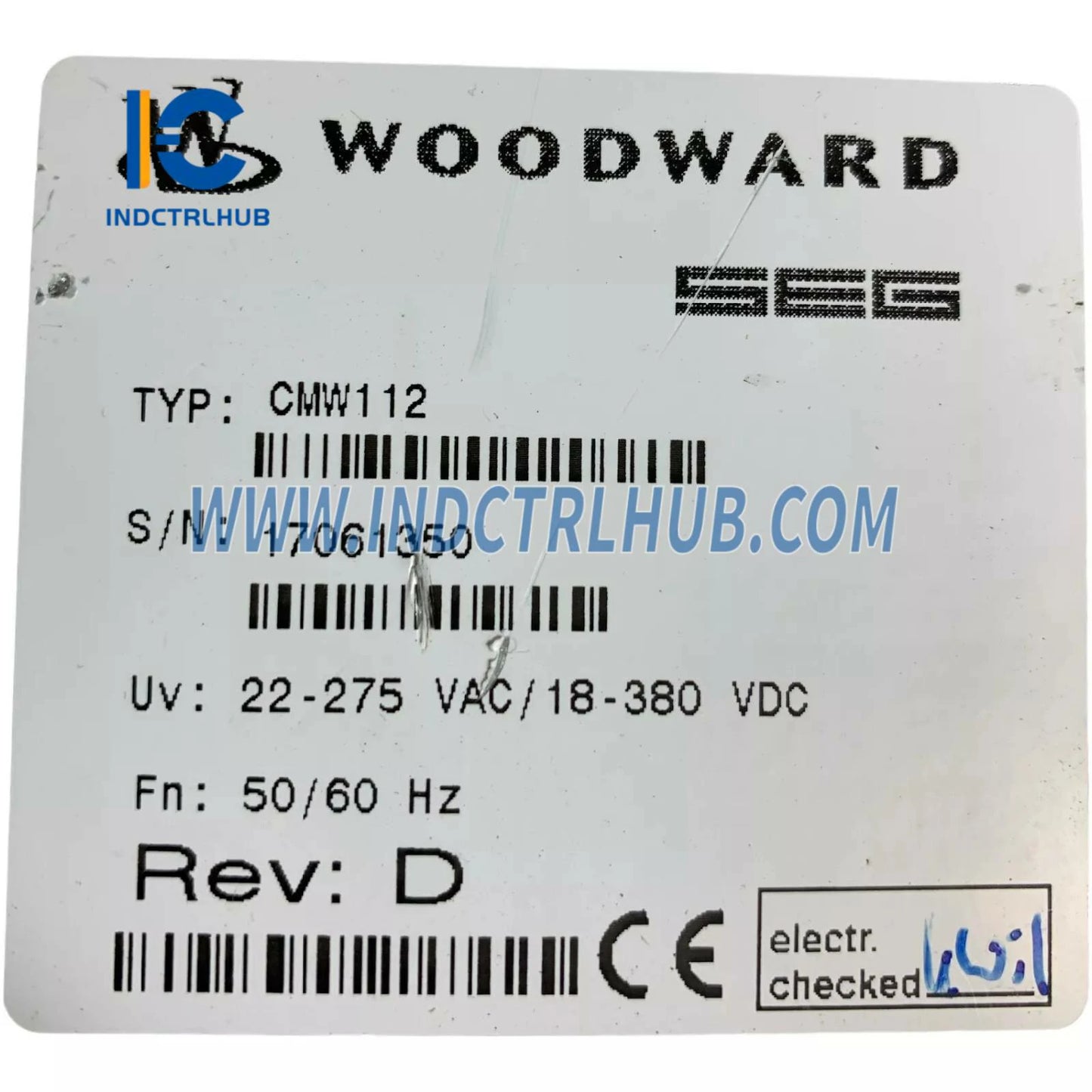 Реле за наблюдение на ток Woodward CMW112