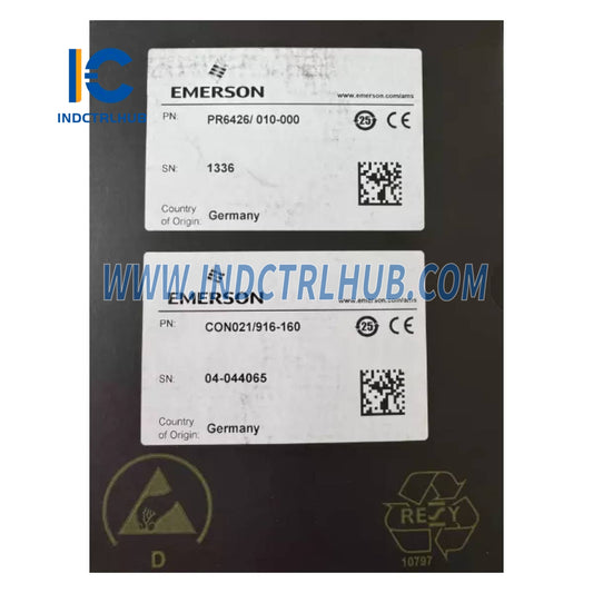 Emerson EPRO ‎‎CON021/916-160+PR6426/010-000 Eddy Current Signal Converter with Sensor