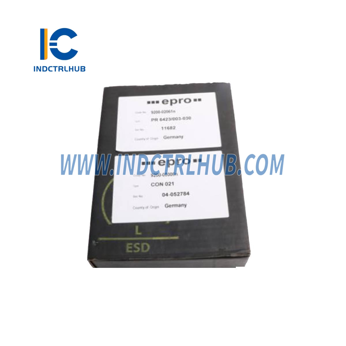 Emerson EPRO CON021+PR6423/003-030 Eddy Current Signal Converter with Sensor