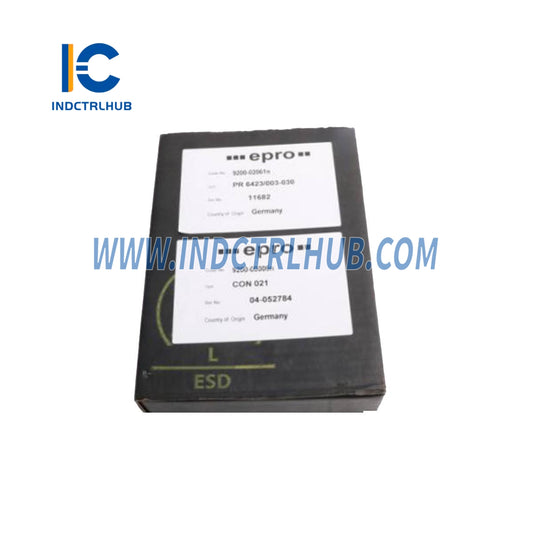 Emerson EPRO CON021+PR6423/003-030 Eddy Current Signal Converter with Sensor