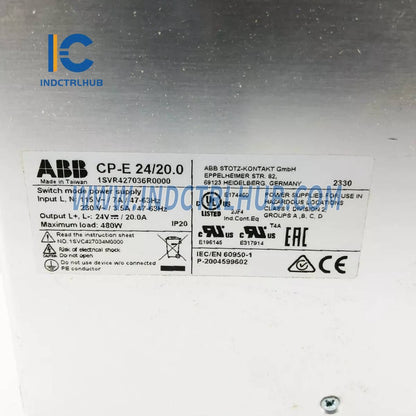 1SVR427036R0000 | Módulo de Fonte de Alimentação ABB CP-E 24/20.0
