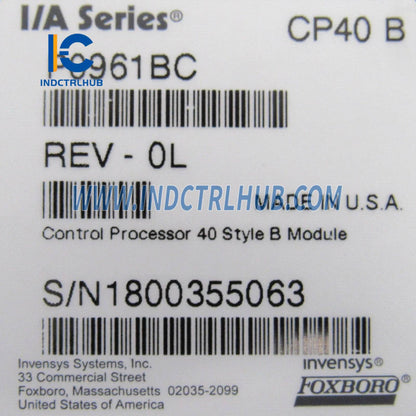 Foxboro CP40B P0961BC I/A Serien-Steuerprozessor