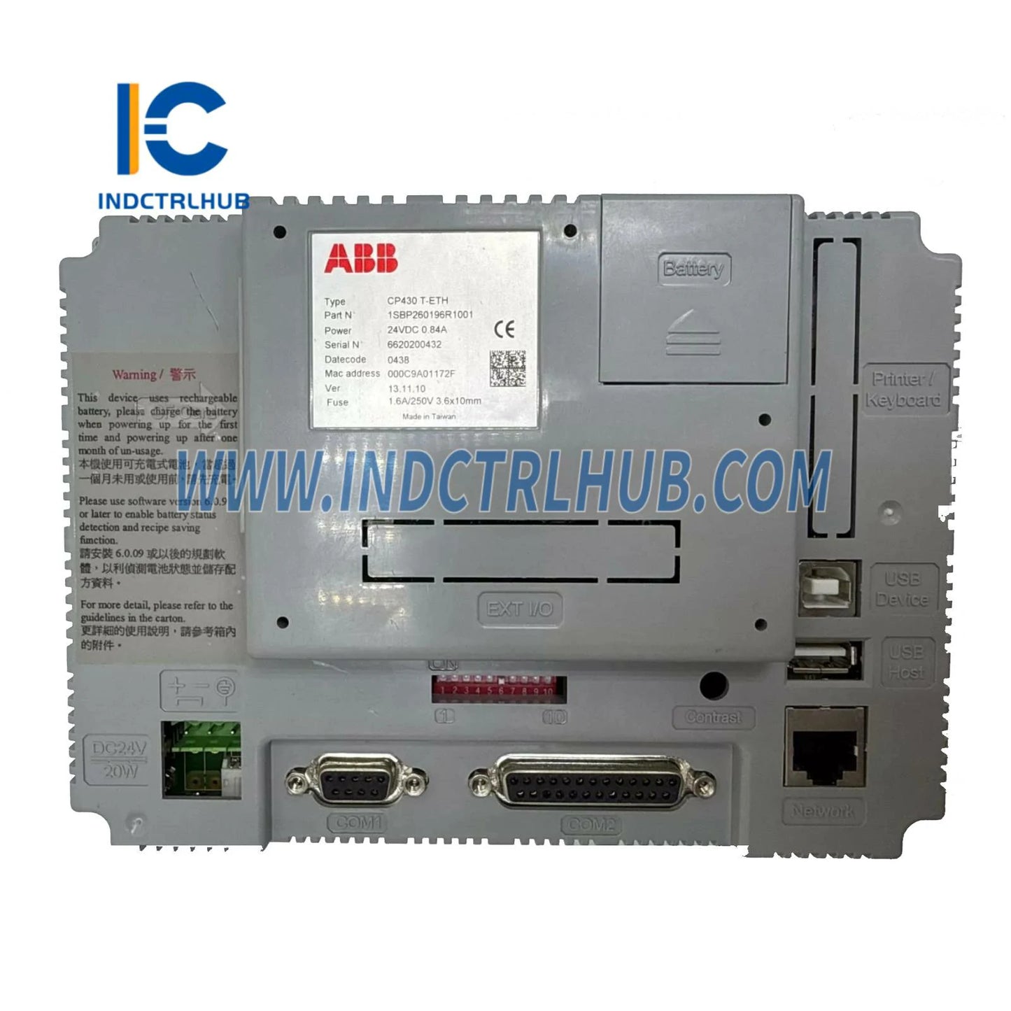 CP430 | Panneau de contrôle ABB T-ETH